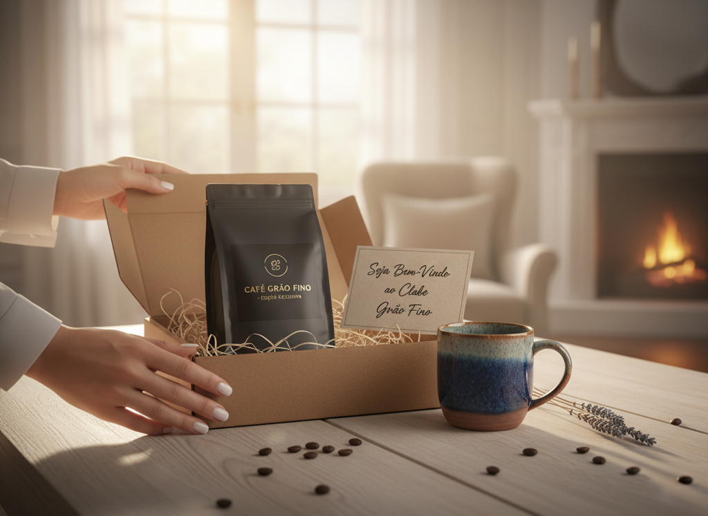 Specialty coffee cup with beans around